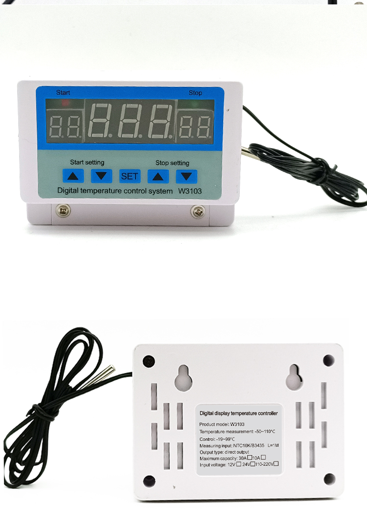 XH-W3103大功率商用温控器 5000W取暖器智能温控仪数显温度控制器插图11
